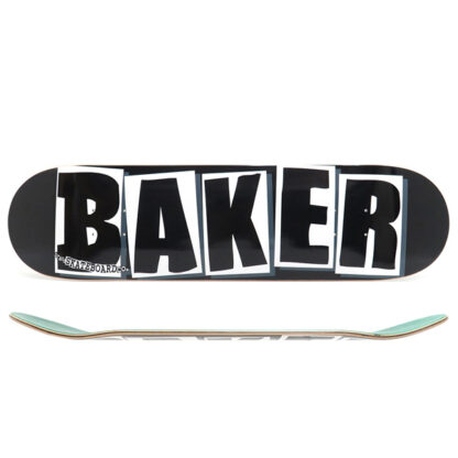 BAKER TEAM BRAND LOGO 8.0" DECK BLACK/WHITE