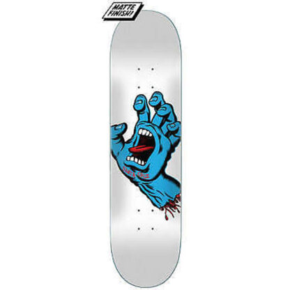 SANTA CRUZ SCREAMING HAND 8.25" DECK (WHITE)