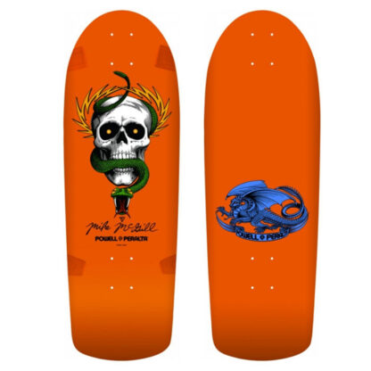 POWELL PERALTA OG MCGILL SKULL AND SNAKE 10" OLD SCHOOL DECK ORANGE FLUO