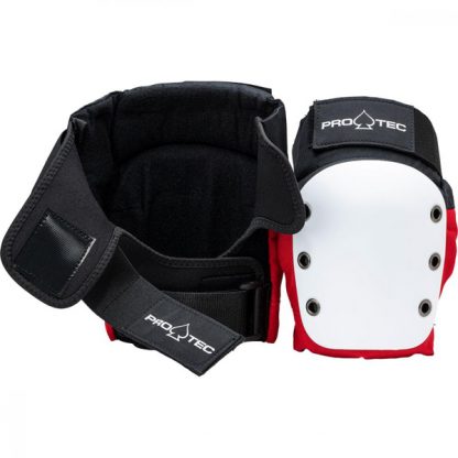 PRO-TEC STREET KNEE & ELBOW SET RED/WHITE/BLACK