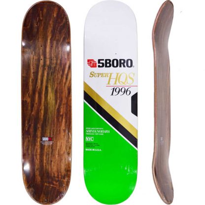 5BORO NOHARA VHS 8.125" DECK (WHITE GREEN)