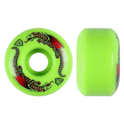 Powell Peralta Dragon Formula Skateboard Wheels 54mm x 34mm 93A Green